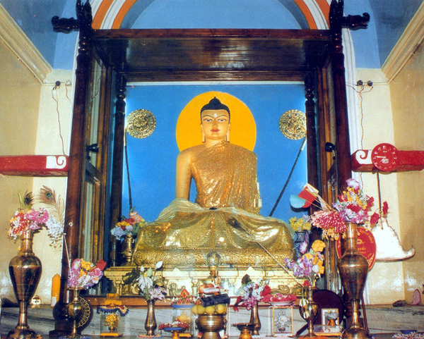 Buddhist Artwork: Shrine at Bodhi Gaya