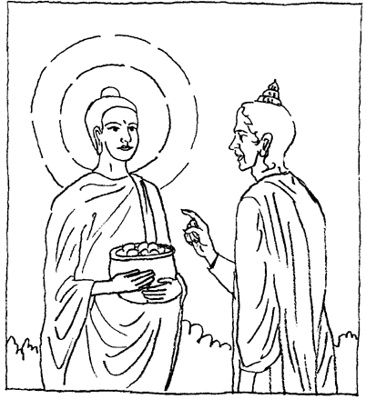 56. Suddhodana is upset with the Buddha