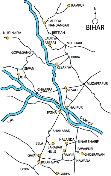 Map of Bihar