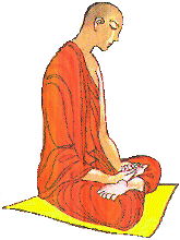 Meditation monk