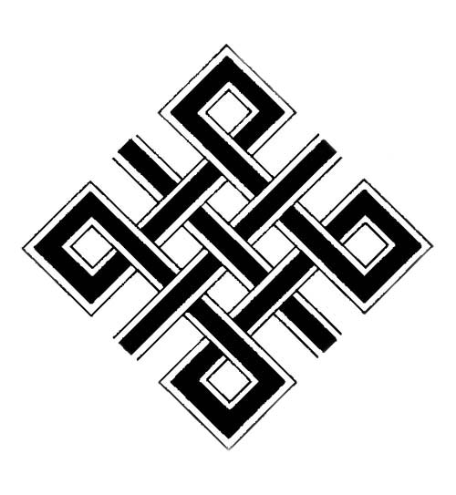 Buddhist Artwork: Line Art: Knot Symbol 2